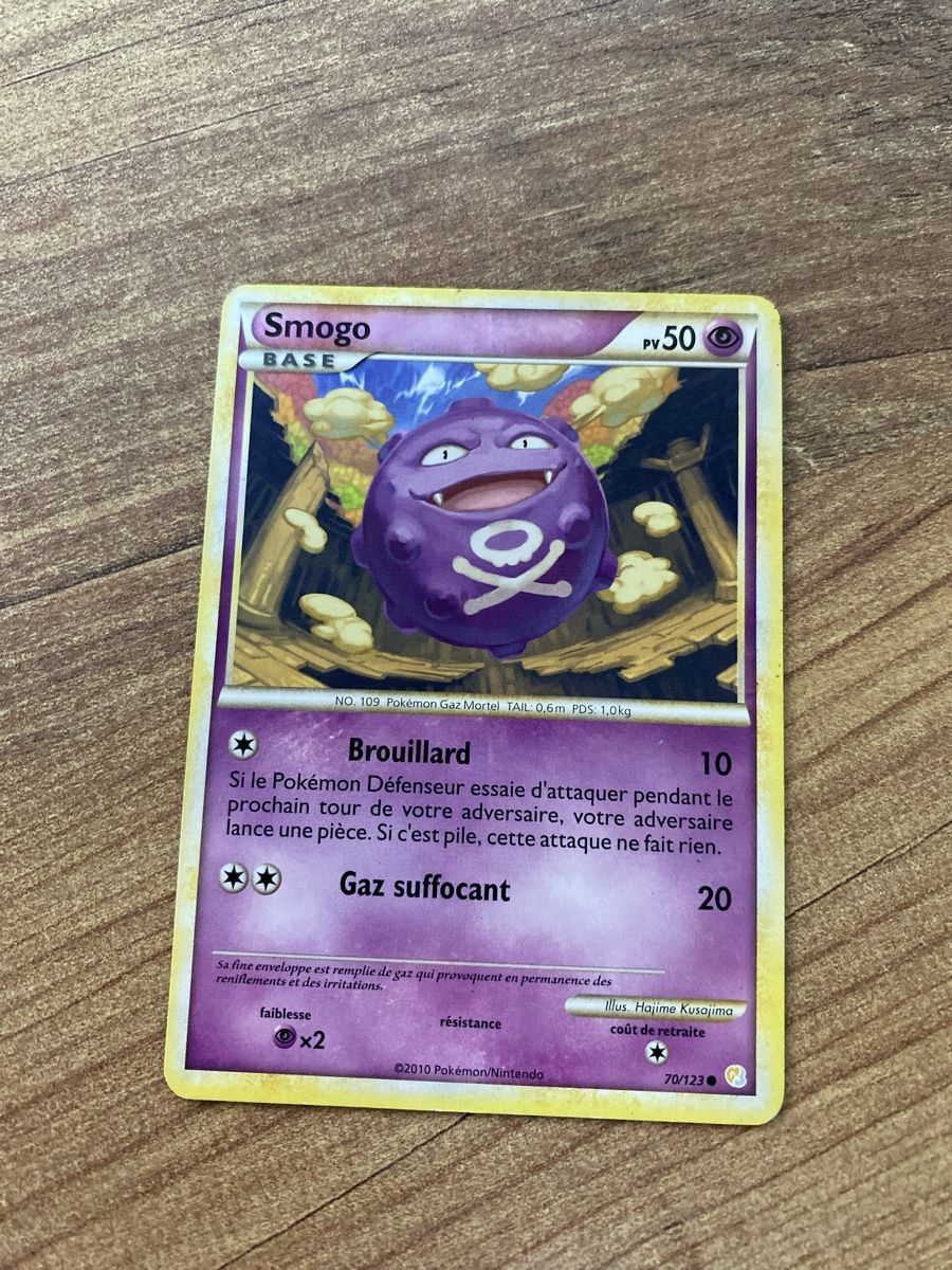 Pokémon Carte collezionabili: Carte Pokémon Smogo - Edition de Base 70/123 – Usato da Rossemaison venduto da Carduelis