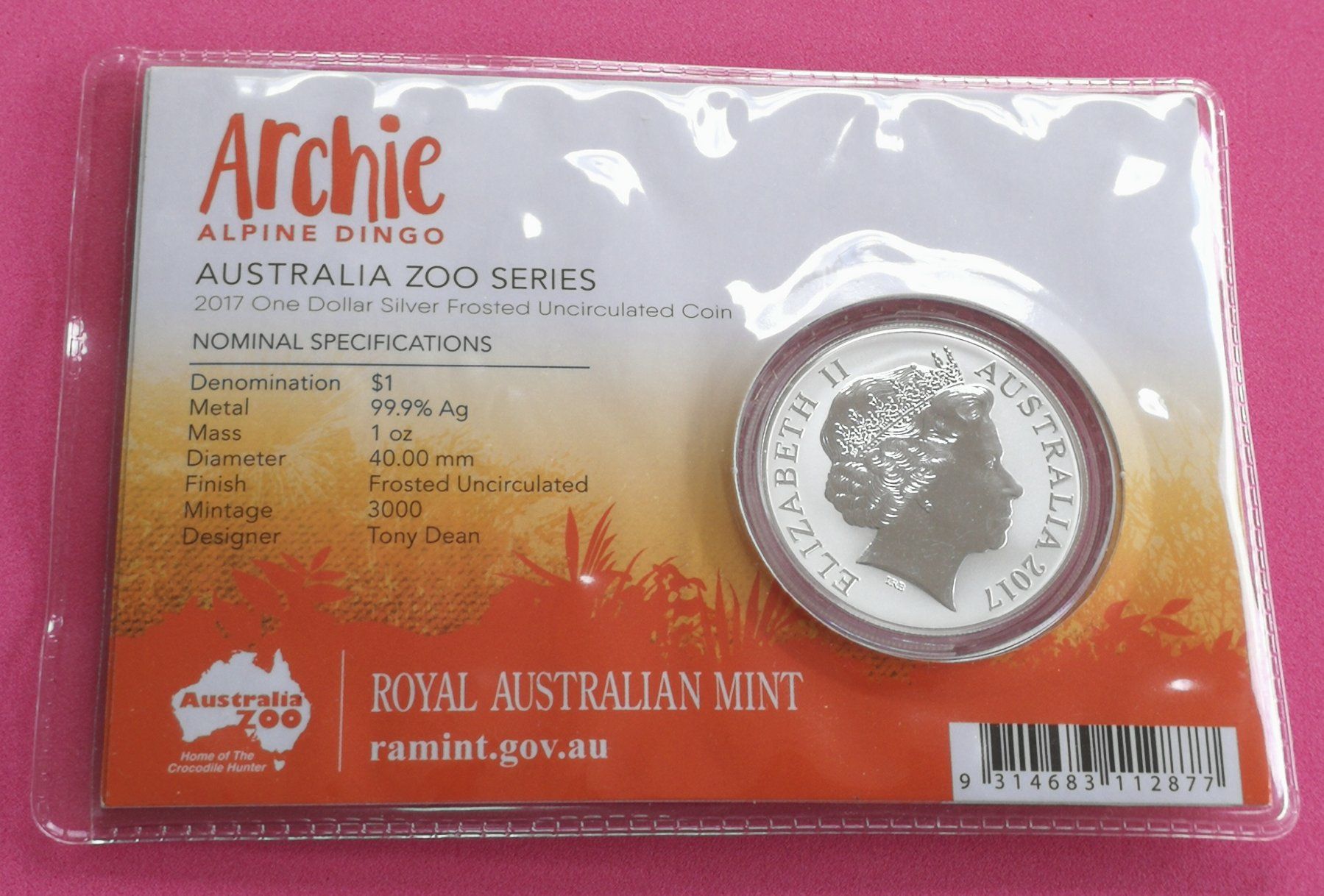 Tutti le monete: ARCHIE - ALPINE DINGO - 1 OZ FEINSILBER – Usato da Boniswil venduto da dpd4coins 3