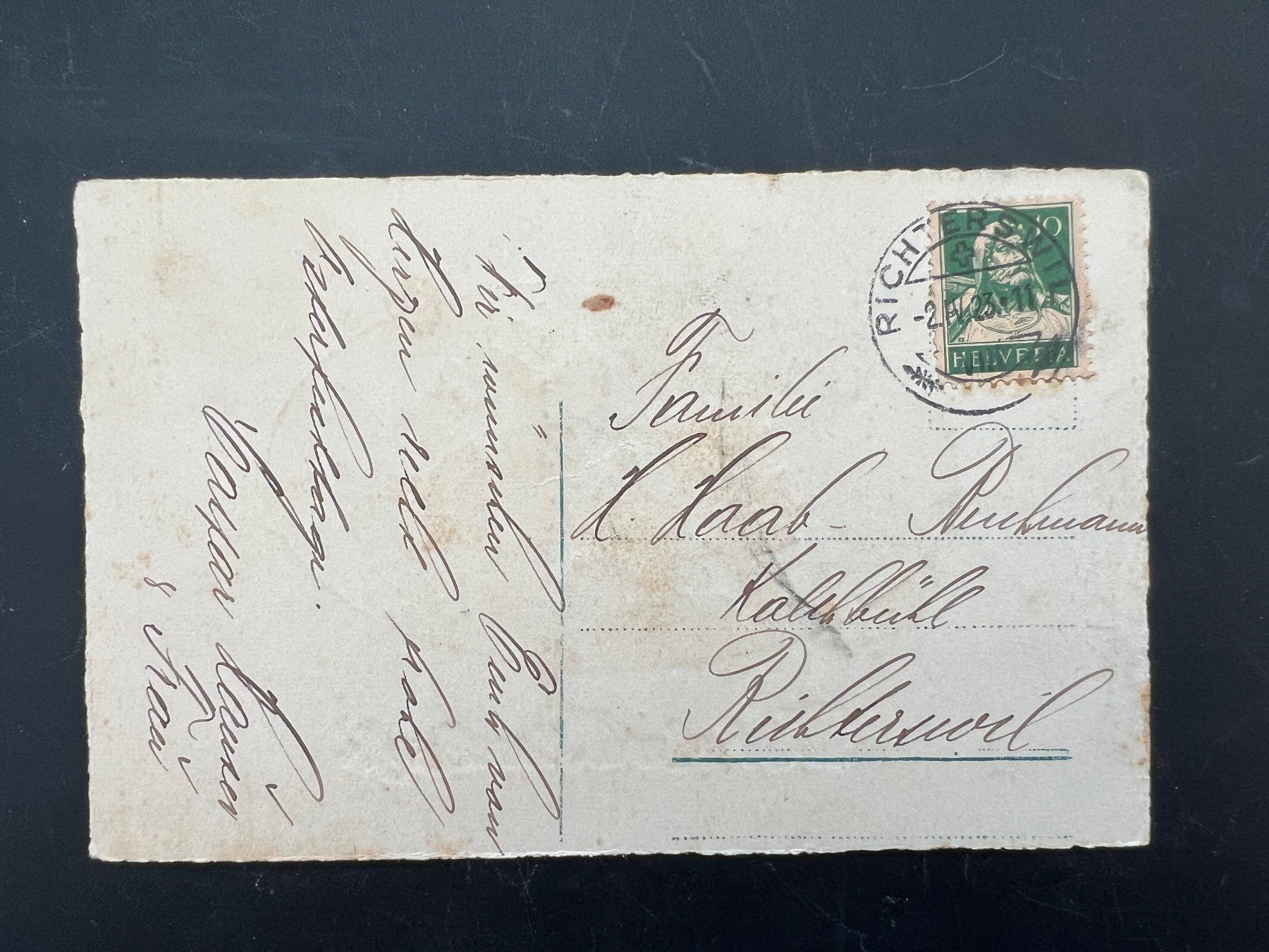 Cartoline postali: AK 1923 Osterwünsche     (G531) – Usato da Hinwil venduto da Sidi4 1