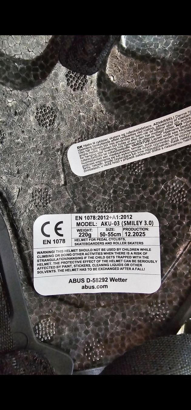 Abus Caschi: Abus Kinderhelm 50-55 cm – Nuovo (secondo la descrizione) da Richterswil venduto da jenssejersen 2