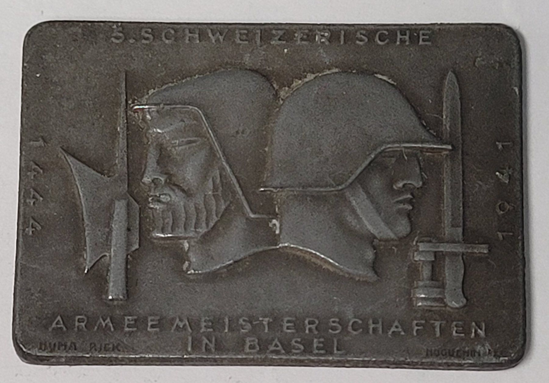 Medaillen: ABZEICHEN: ARMEEMEISTERSCHAFTEN / BASEL 1941 – Gebraucht aus Mumpf von antonio_schweiz_961