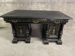 Ensemble de mobilier espagnol style Napoléon III – Bureau, c