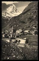 AK Zermatt, Zermatt und Matterhorn, 1937