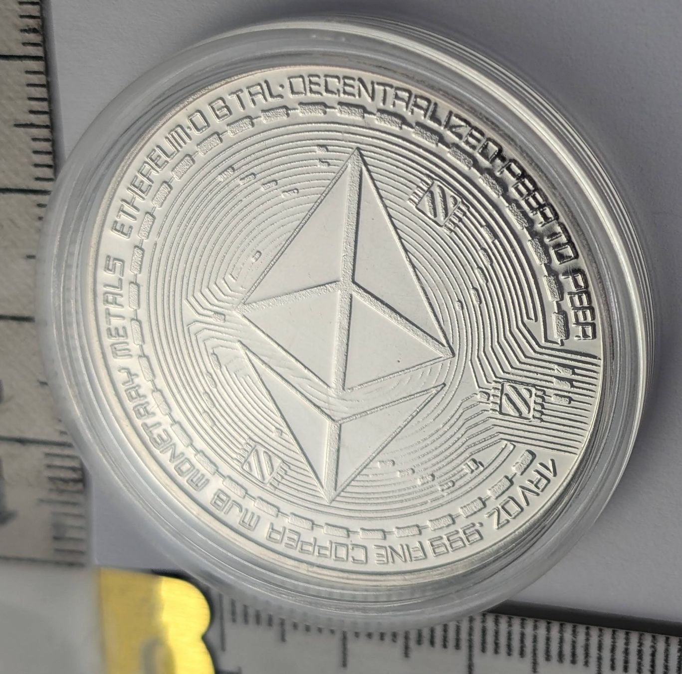Tutti le monete: silbrige ETH / Ethereum Münze, Neu! – Nuovo (secondo la descrizione) da Zürich venduto da axolottchen 5