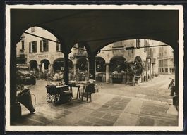 AK Lugano, Portici di via Pessina, 1937