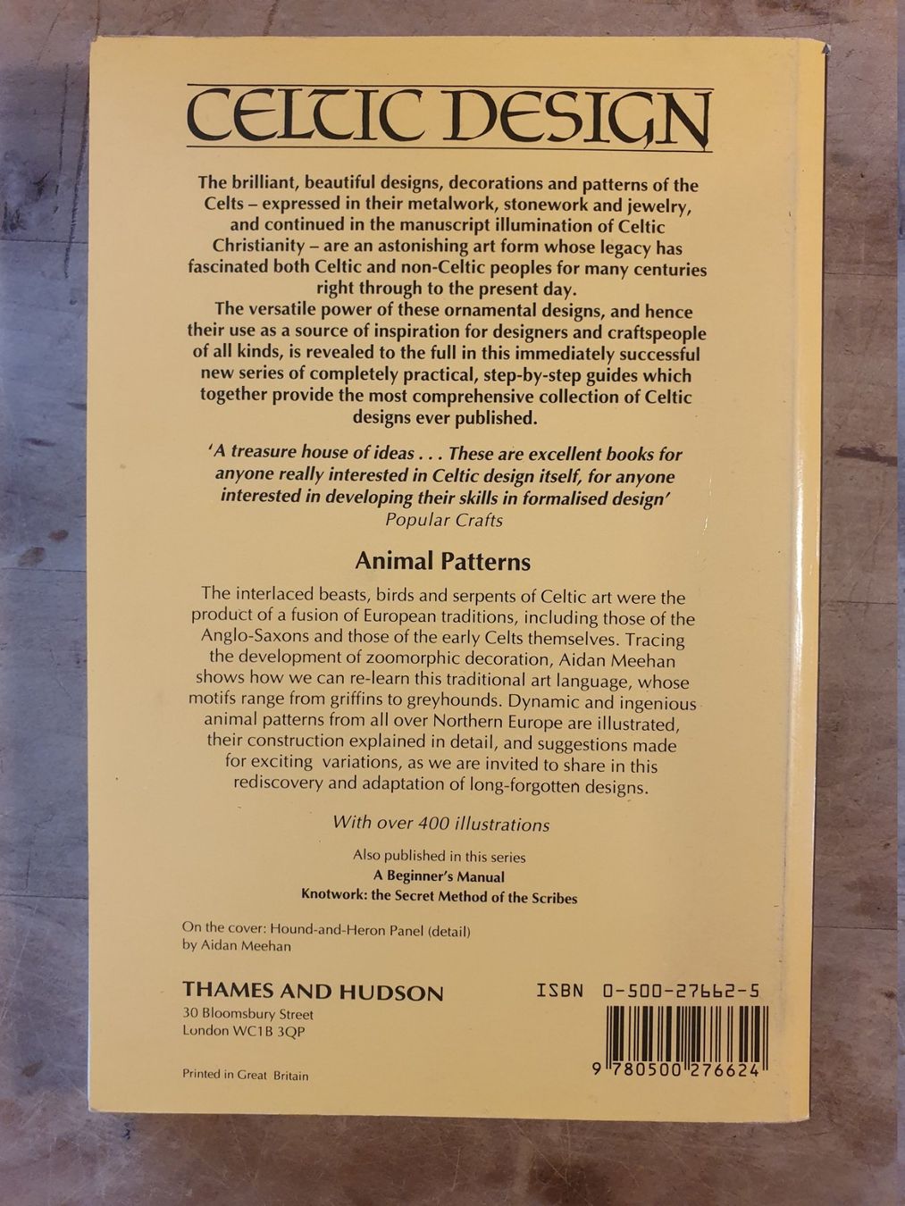 Libri: Celtic Design - Animal Patterns Aidan Meehan Thames and Huds – Usato da Zürich venduto da loosebone 4