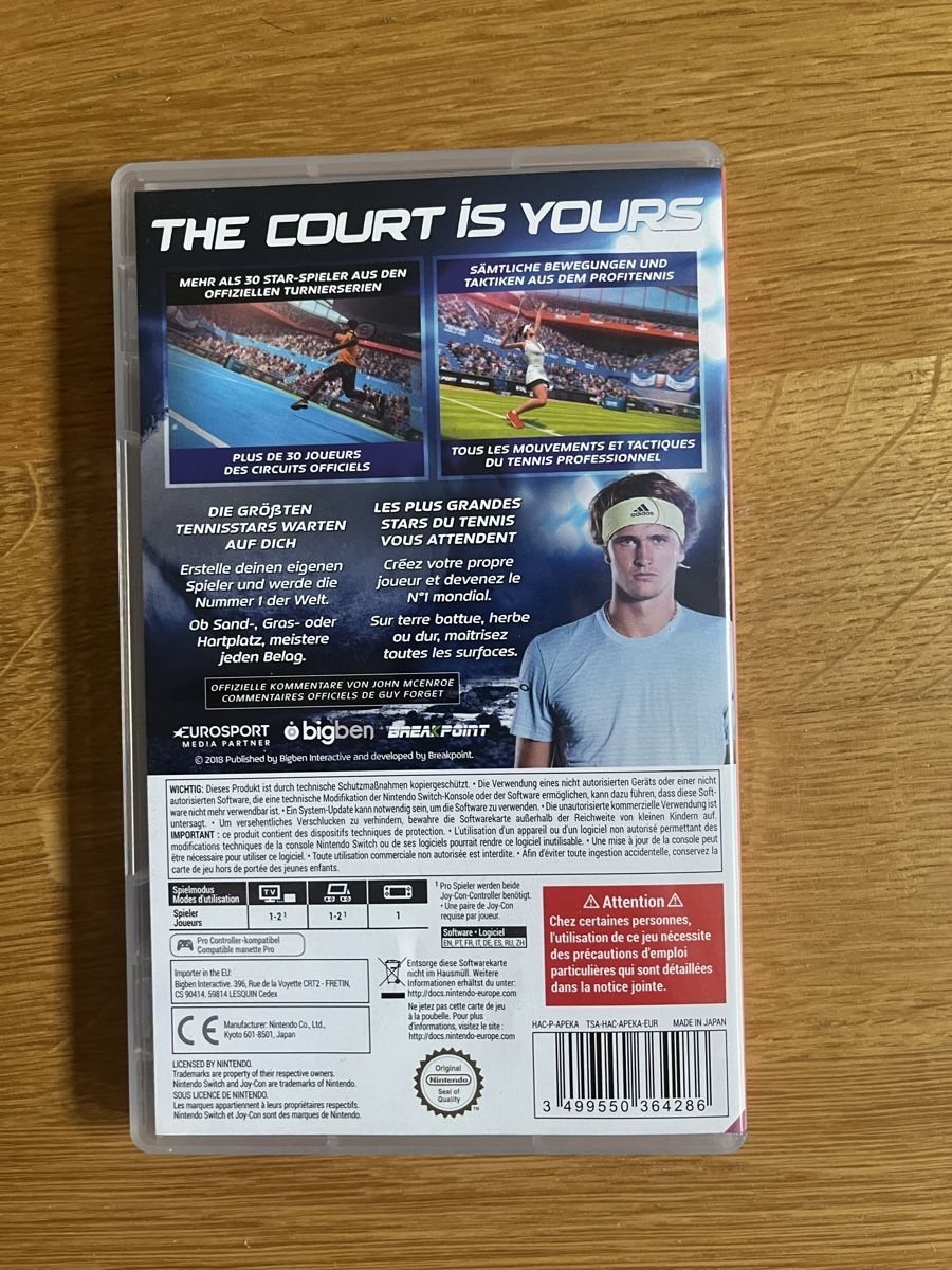 Nintendo Giochi: Tennis World Tour Switch Spiel – Usato da Basel venduto da Xela86 2