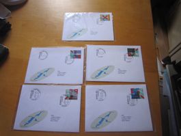 S1 FDC 2002 EXPO 5 verschiedene Briefe AB NUR 70 RP