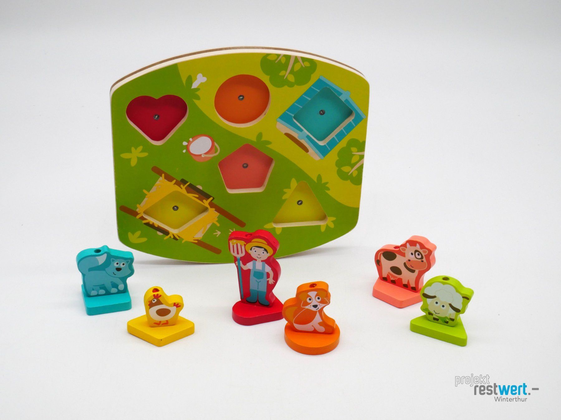 Hape Puzzle: HAPE Bauernhof-Geräusche-Puzzle – Usato da Winterthur venduto da Restwert_Winterthur 1