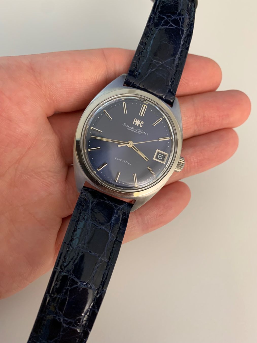 IWC Orologi: IWC Electronic Vintage Uhr 36mm läuft – Usato da Goldau venduto da WatchDealer1 1