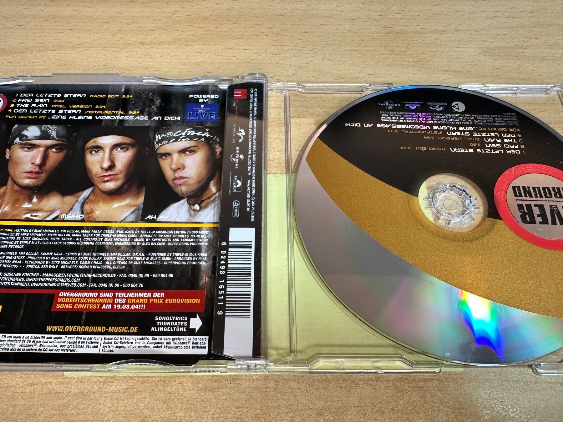 CD: Overground – Der Letzte Stern - Single CD – Usato da Rikon im Tösstal venduto da Alpenmutz 1