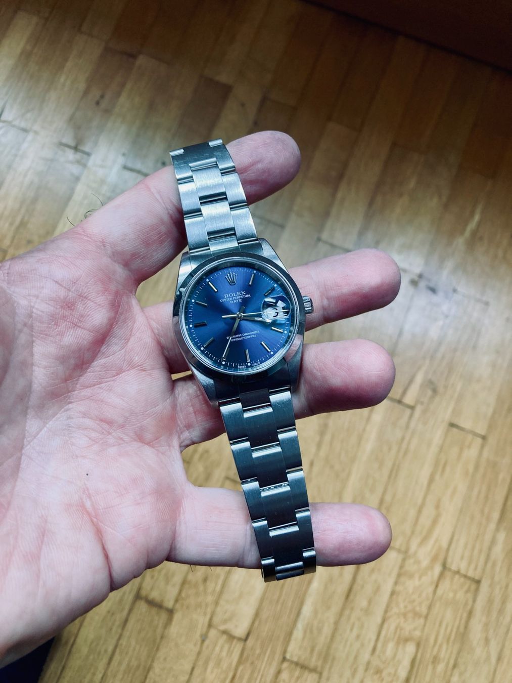 Rolex Uhren: Rolex Oyster Perpetual Date 15200 Blue dial – Gebraucht aus Genthod von Fejmeo 2