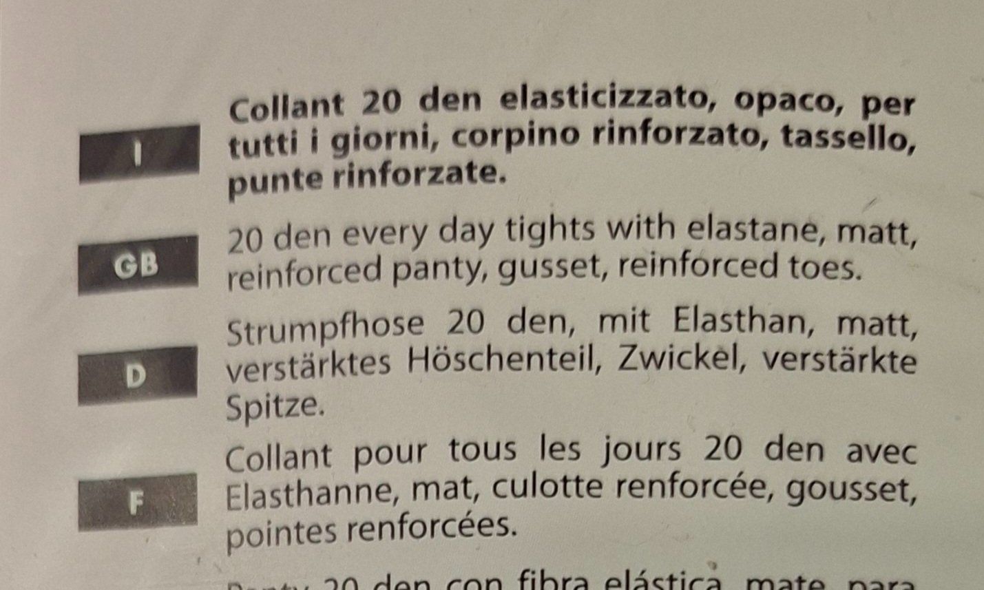 Collants: Pompea Basic Vani 20DEN Nature Gr.4/L Strumpfhose – Neuf avec emballage d'origine à Amriswil par Celini3 5