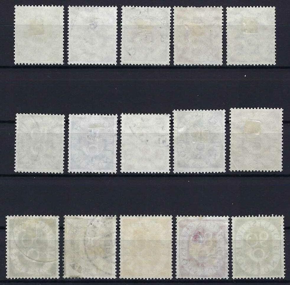 Tutti i francobolli: 1951 Posthorn-Serie der Deutschen Bundespost gest. – Usato da Hitzkirch venduto da walti1959 1