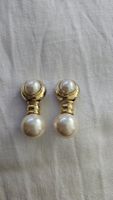 Orecchini a clip color oro con perle