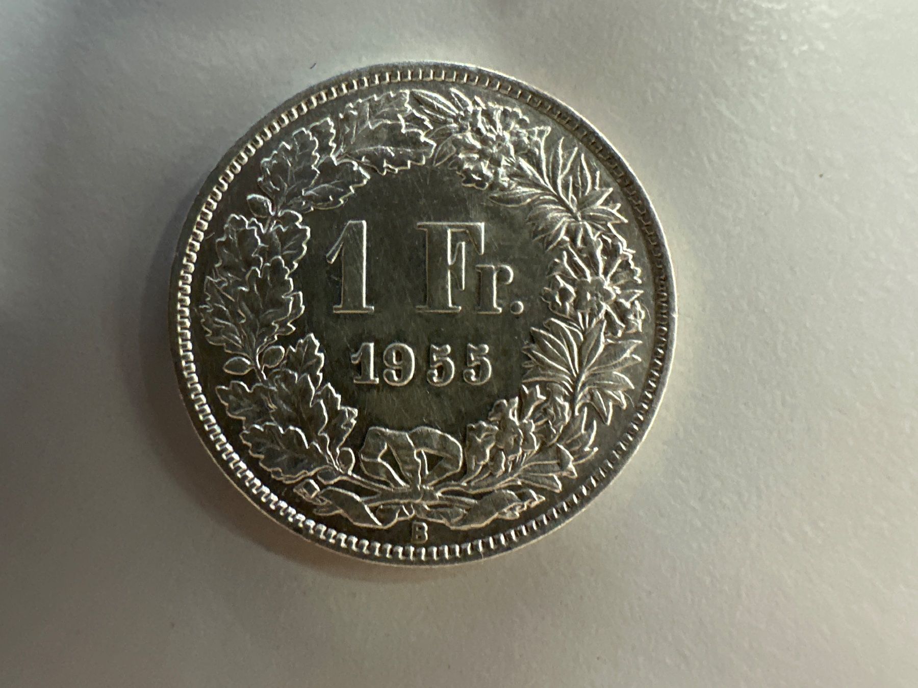 Tutti le monete: 1 Fr. Silber Schweiz 1955 ss+ – Usato da Herisau venduto da herau