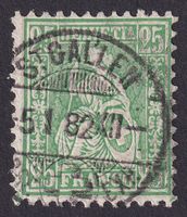 Nr. 49 Vollstempel ST.GALLEN SG, mit Befund, Kat: 150.-