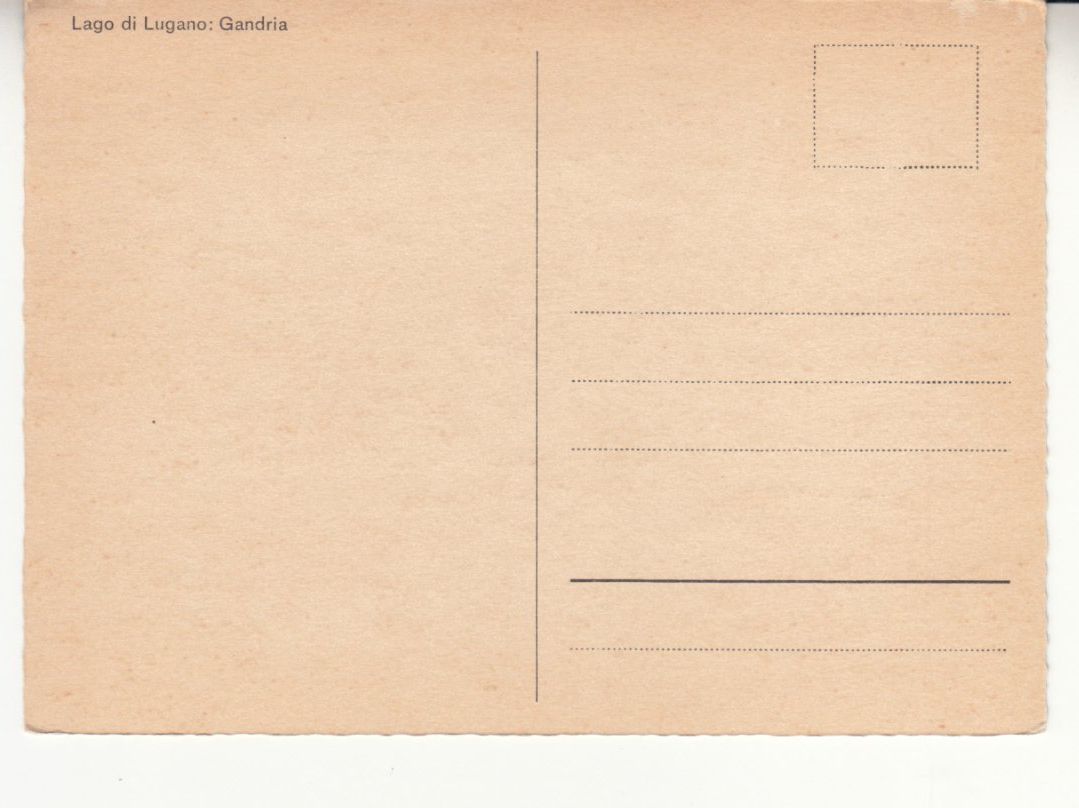 Cartoline postali: Gandria ca. 1960 – Usato da Bürglen TG venduto da StampGraf 1