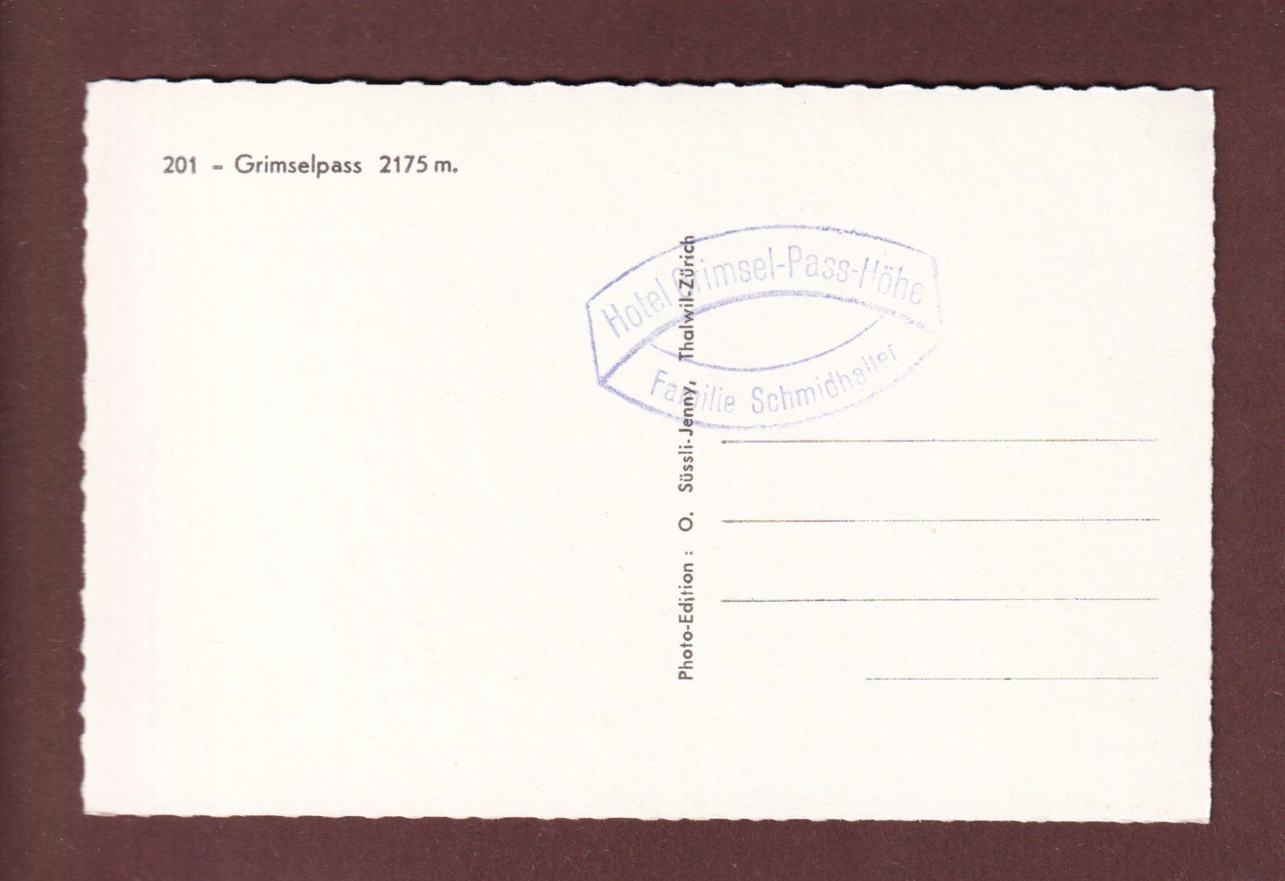 Cartoline postali: GRIMSEL-PASS - 4 images – Usato da Pully venduto da nicecards-shop 1