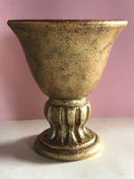 Vase Pokal Schale Kelch Vintage Goldoptik Dekoration
