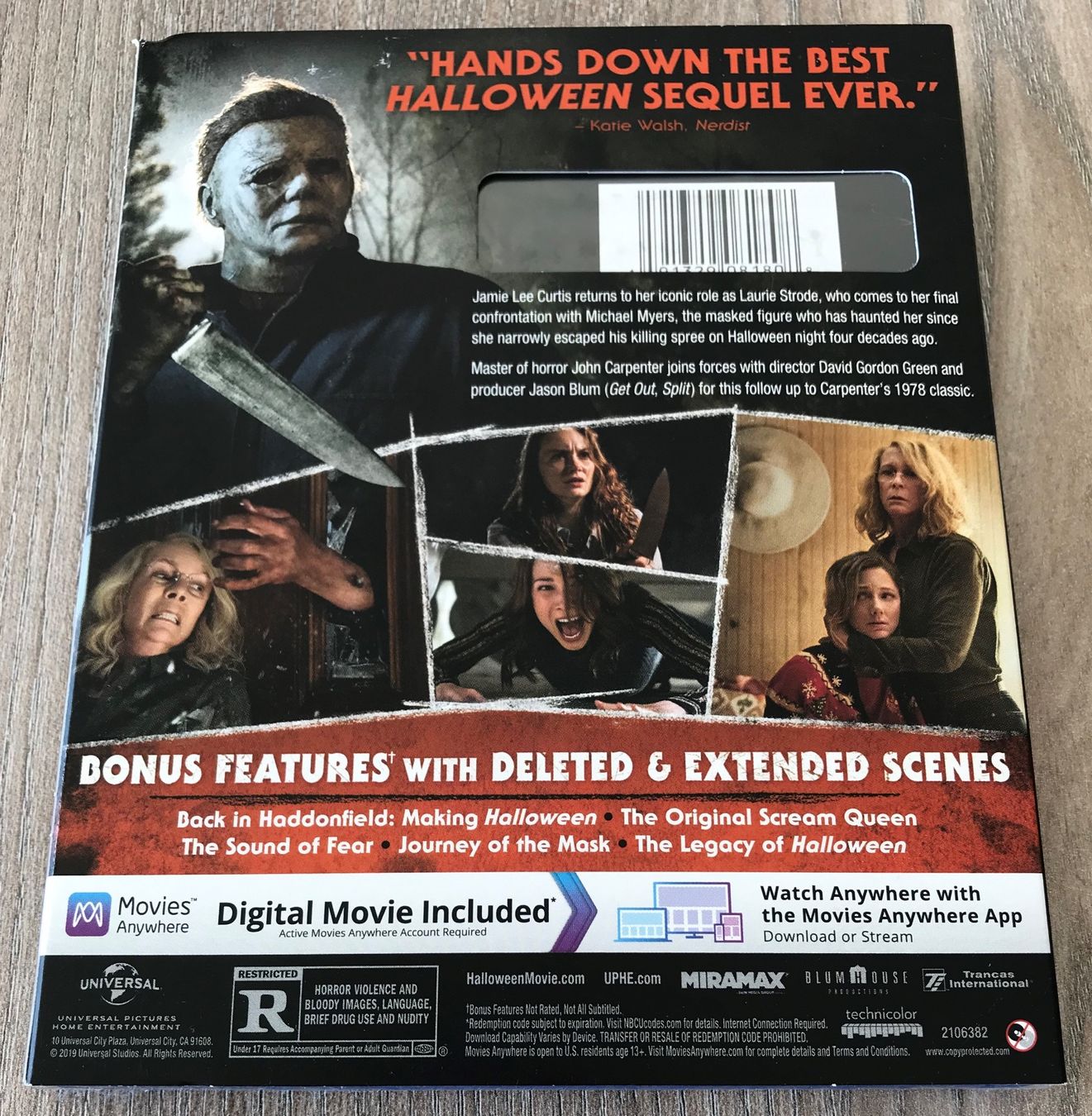 Tutti i DVDs: Halloween (2018) Blu Ray (US-Version) – Usato da Malters venduto da starfighter01 1