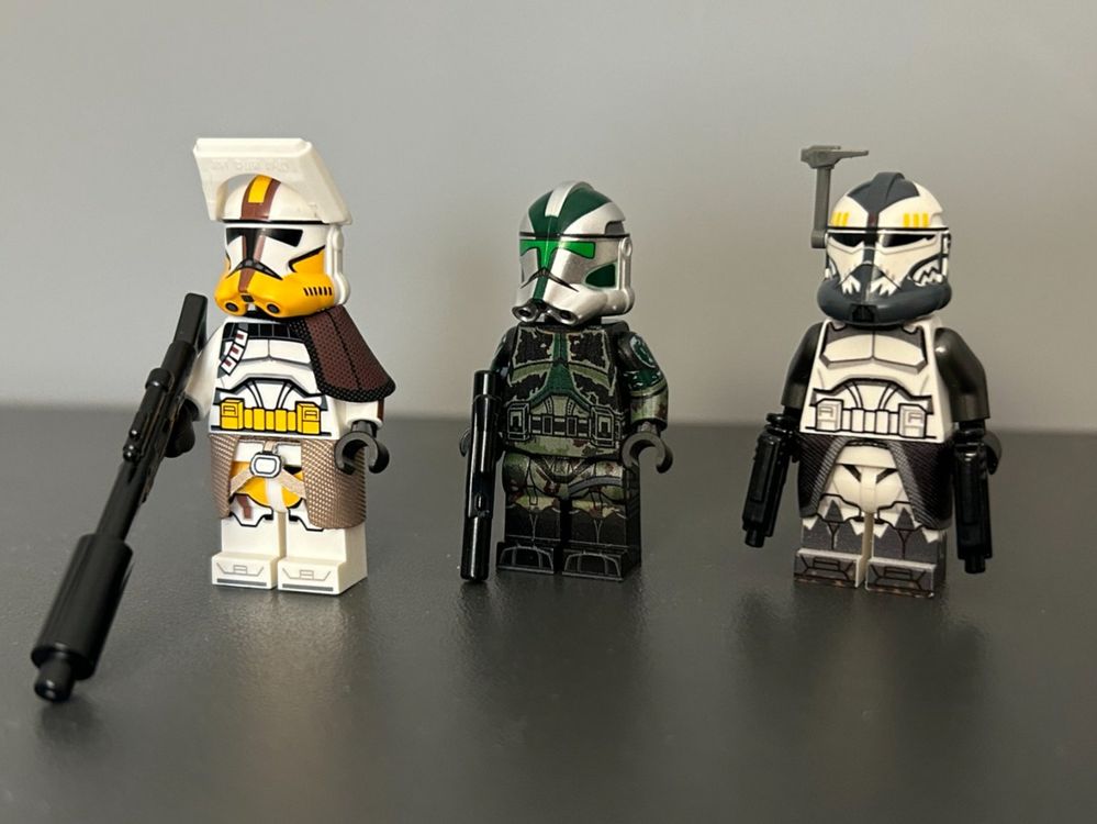 Custom Star Wars minifigs - Clone Commanders (Neu (gemäss Beschreibung ...
