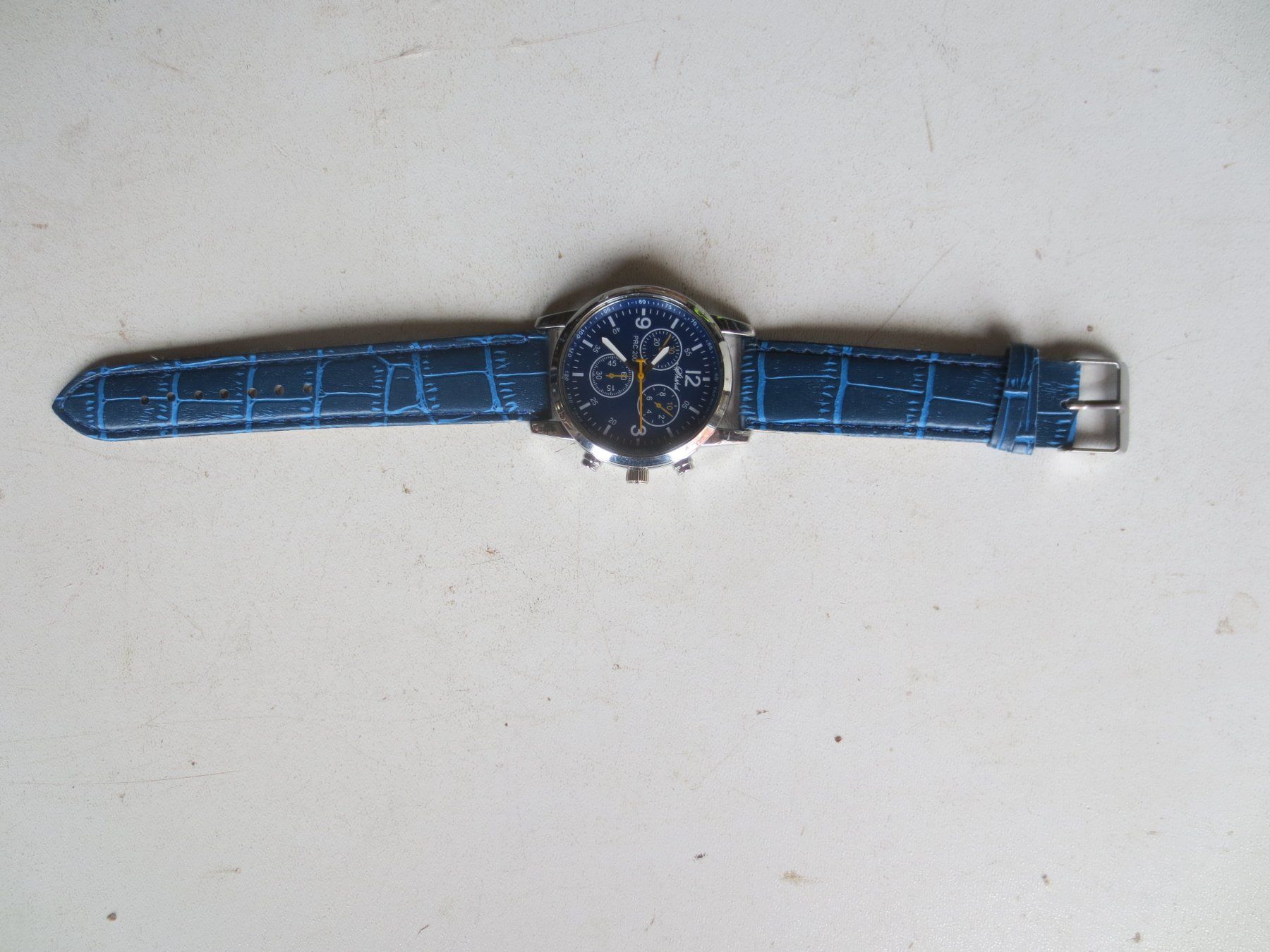 Uhren: Herrenuhr Silber mit blauem Zifferblatt – Neu und originalverpackt aus Weier im Emmental von waefler03