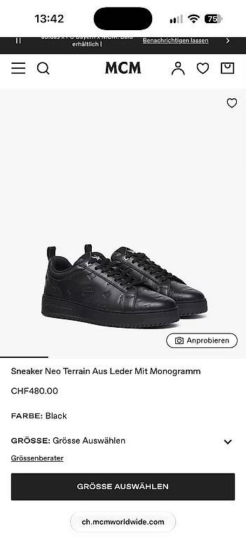 Herrenschuhe: MCM Herren Sneaker schwarz Gr. 42 – Neu und originalverpackt aus Hunzenschwil von mel_xwy2 3