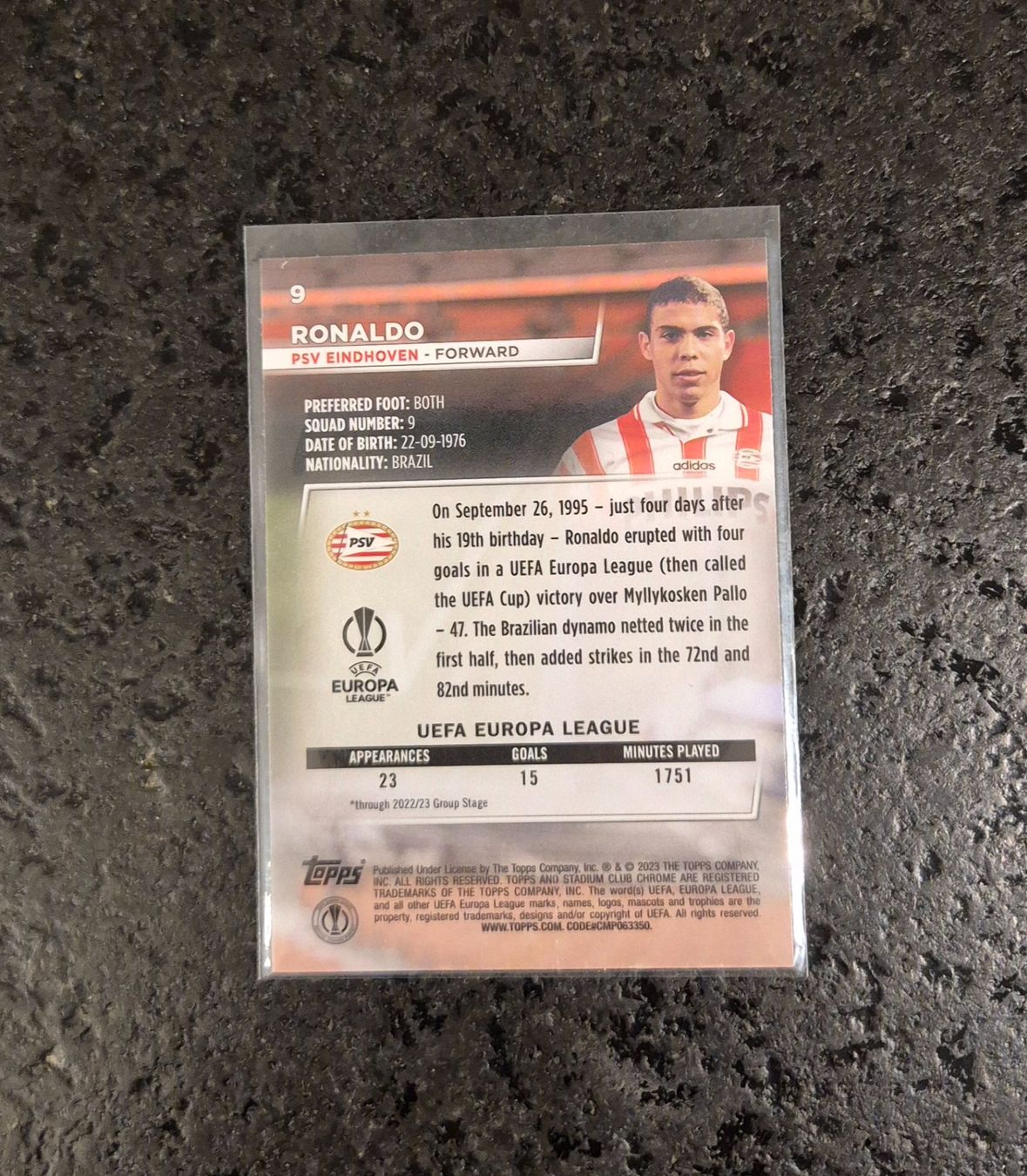 Topps Carte collezionabili: Ronaldo R9 - PSV Eindhoven - Topps – Nuovo (secondo la descrizione) da Burg AG venduto da Danoe 1