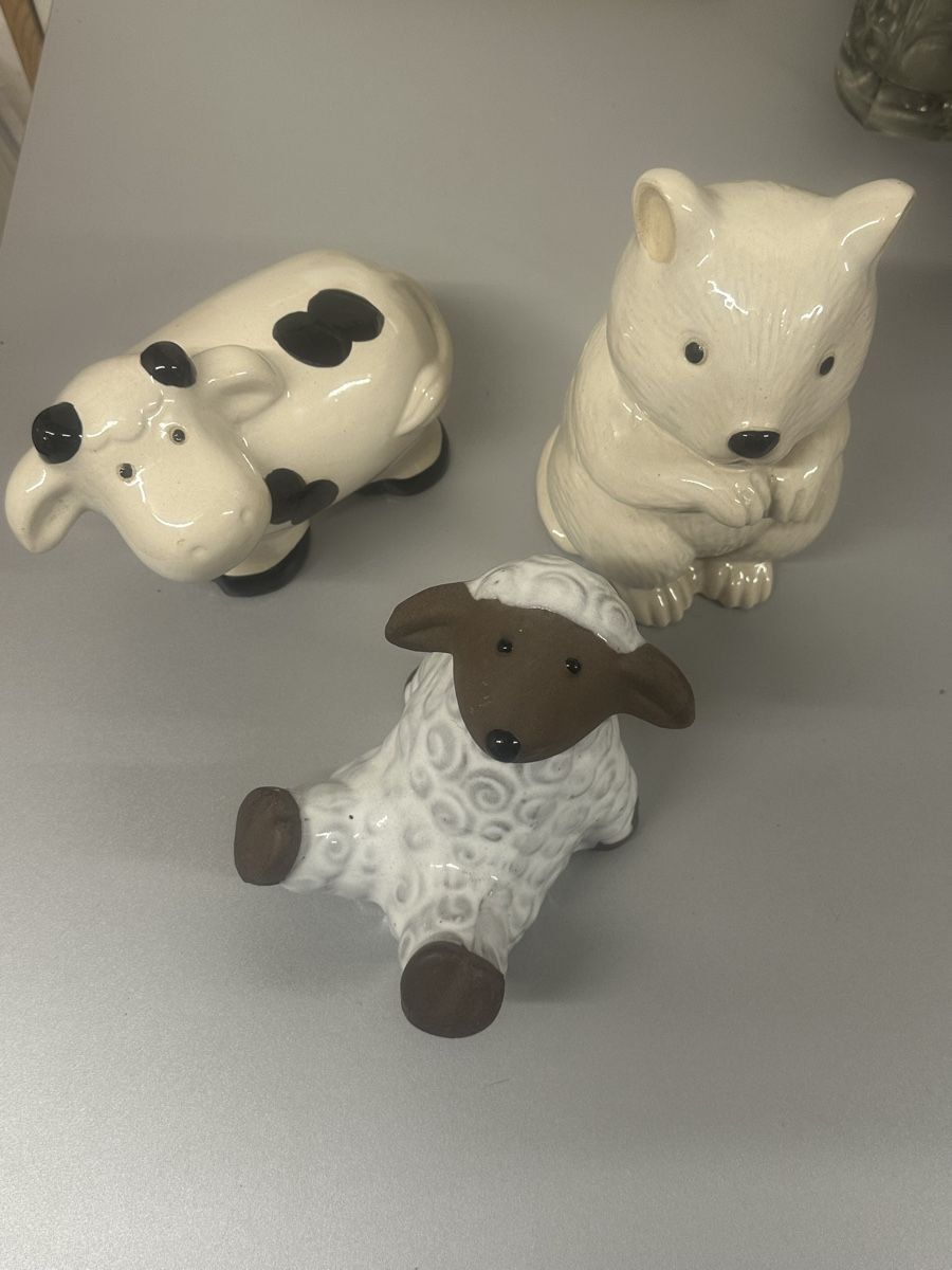 Statuette: Gartendeko schaff Kuh Maus Set – Usato da Deitingen venduto da Himhip