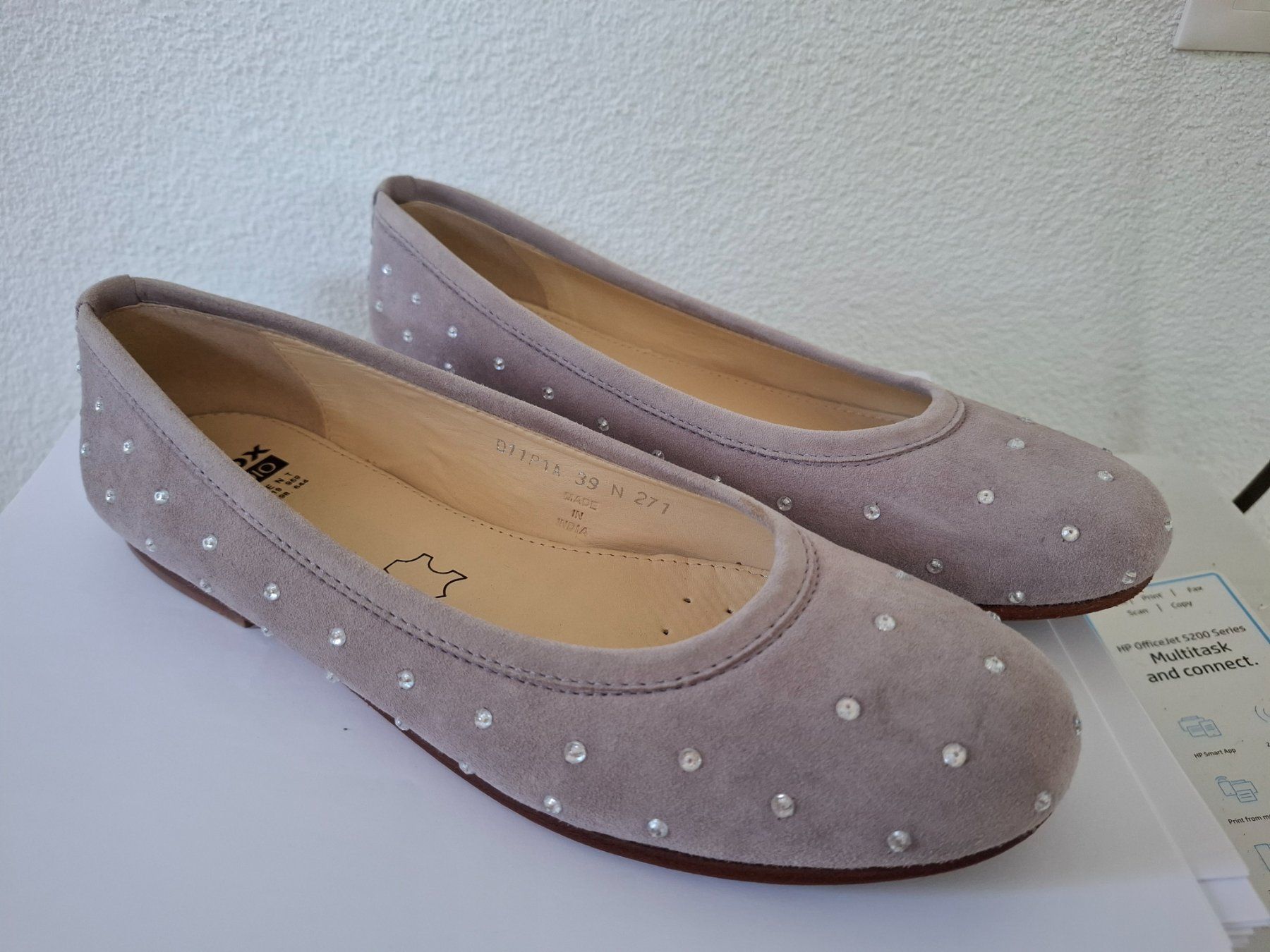Geox Damenschuhe: Geox, Ballerinas, Cuoio, Gr. 39 – Gebraucht aus Dornach von shoe-lina