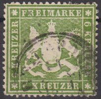 Württemberg Mi-Nr 18 x Gestempelt gutes Erhaltung 150 Fr