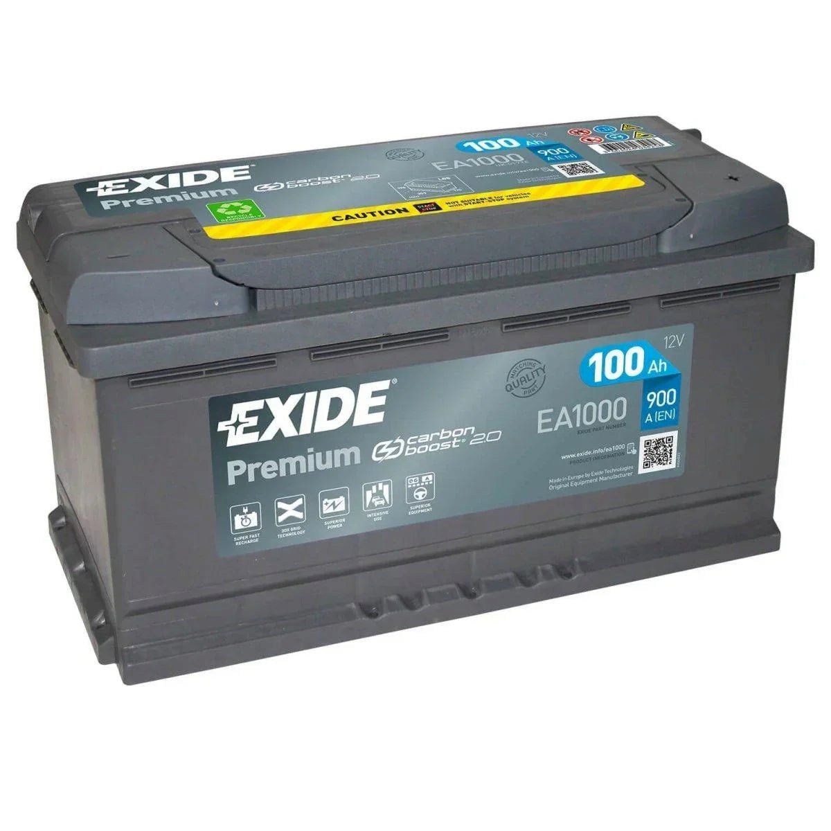 Batterie: Exide EA1000 12V 100Ah Autobatterie – Nuovo e nell'imballaggio originale da Bottighofen venduto da zaap