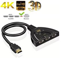 3 Port HDTV-kompatiblen Switch für Xbox PS4 DVD PC Laptop TV