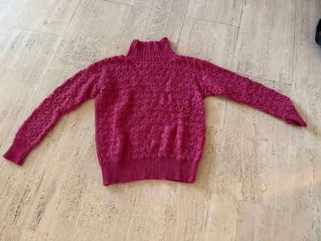 pull rose Ita-ito en laine d'alpaga