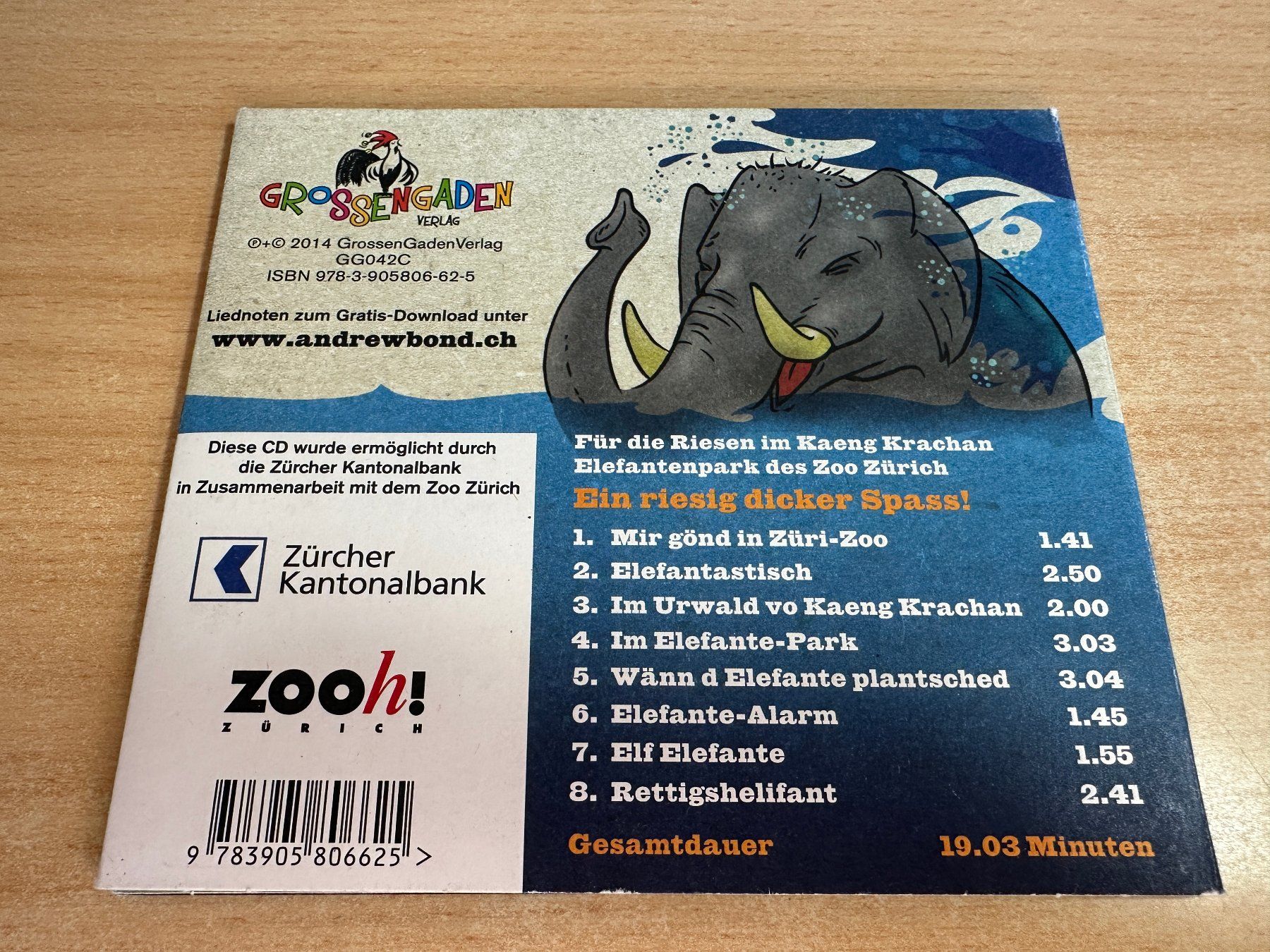 CDs: K0 Andrew Bond D Elefante Plantsched – Gebraucht aus Rikon im Tösstal von Alpenmutz 1