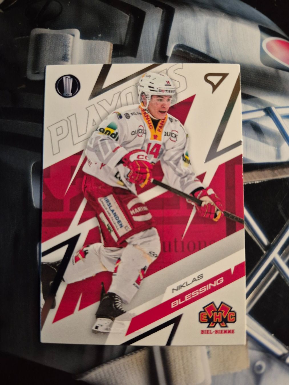 Sportzoo Carte collezionabili: Niklas Blessing EHC Biel Playoffs 2025/26 – Usato da Treiten venduto da Sauber73
