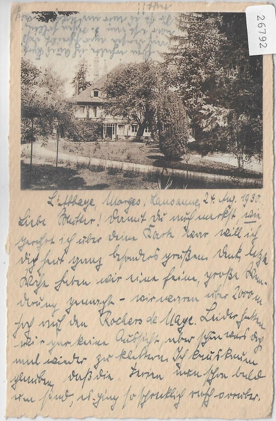 Ansichtskarten: Morges - L'Abbaye – Gebraucht aus Ettingen von Kartenplanet