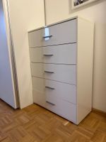 Kommode weiss glänzend 5 Schubladen guter Zustand