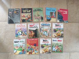 Comic Konvolut Asterix Tim und Struppi gebraucht 14 Stk