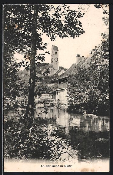Cartes postales: AK Suhr, Suhrpartie mit Kirche – D'occasion à Berlin par bartko-reher