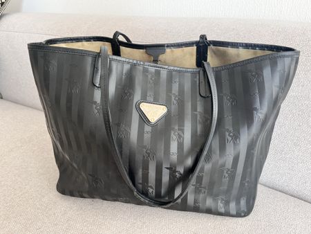 Maison Mollerus Tote Bag Black Patterned Medium 