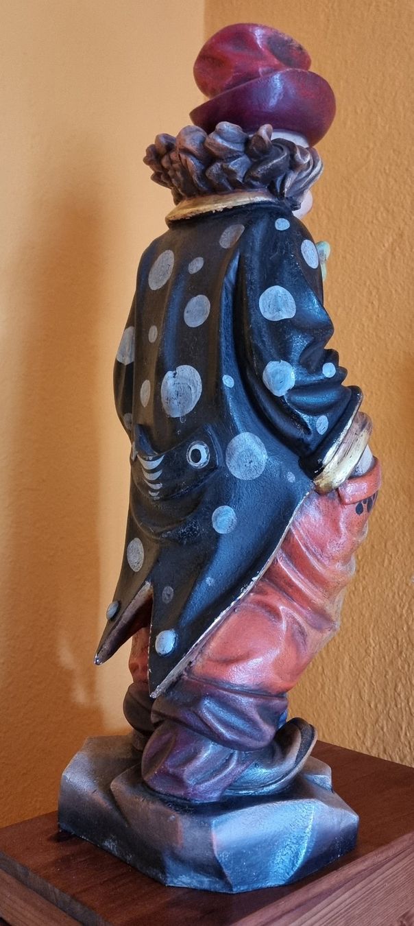 Figuren: Clown mit Schirm  -  Groedner Schnitzerei  -  60 cm – Gebraucht aus Luzern von Frizzz 5