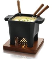 Fondueset 400 Gramm, schwarz von Boska