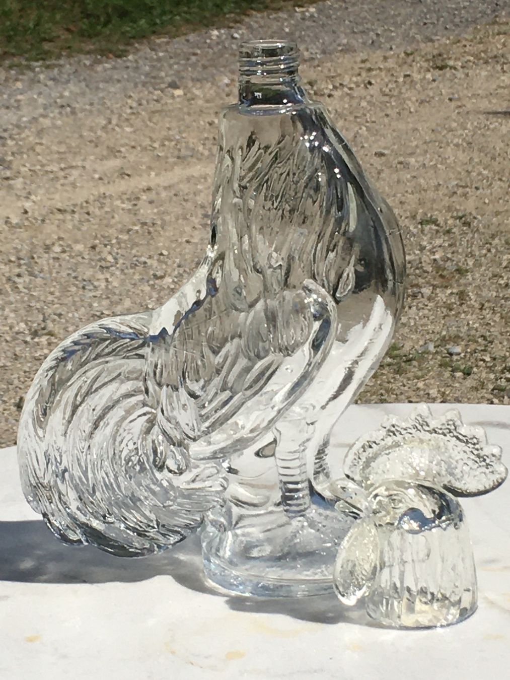 Sonstiges: Cognac Flasche „Hahn“ – Gebraucht aus Bauma von Budgerigar 2