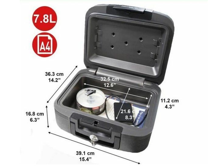 Casseforti: Master Lock Sicherheitskassette Brandschutzbox – Usato da Sempach Station venduto da Pirindy8 5