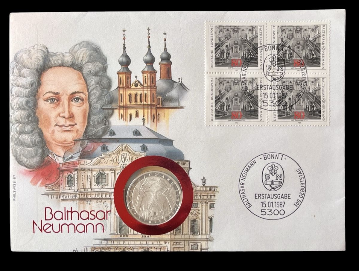 Tutti le monete: Münzbrief Balthasar Neumann – Nuovo e nell'imballaggio originale da Winterthur venduto da Numismatica-Vitu