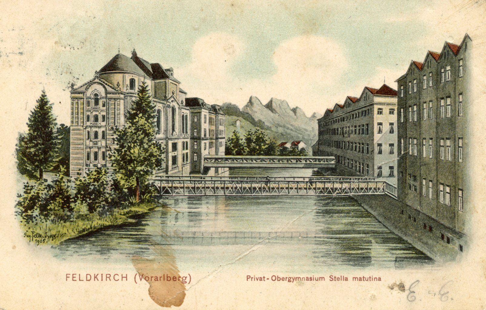 Cartoline postali: Feldkirch Vorarlberg – Usato da Ruggell venduto da spalkur42