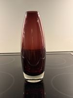 Vase Glas violet A. Okkolin Riihimäki Finnalnd 60er Jahre