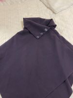 Stylish Winter Cape with Buttons, like New(50%wool)